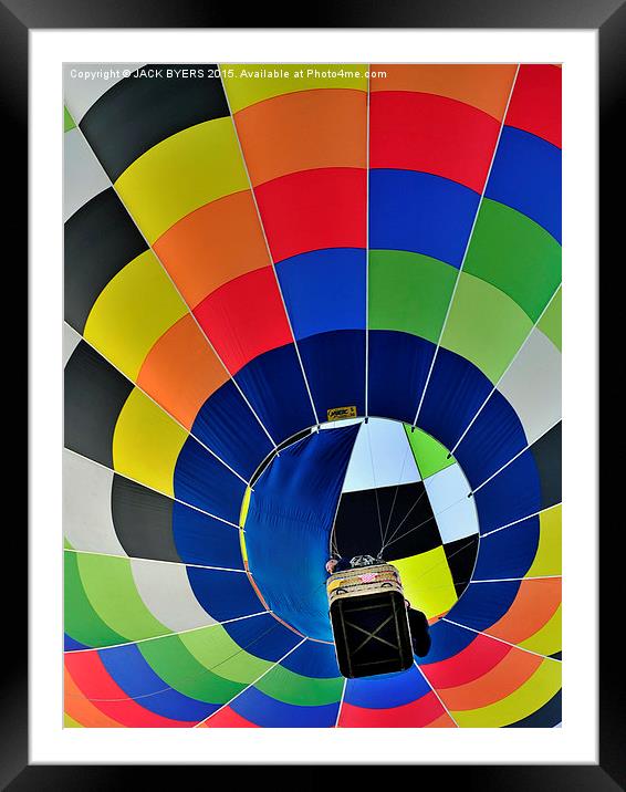 Hot Air Balloon  Framed Mounted Print by Jack Byers