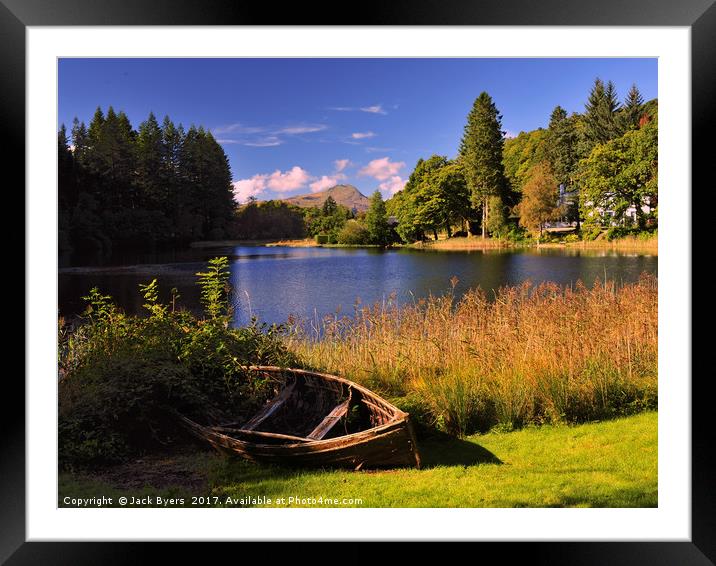 Ben Lomond across Loch Ard Framed Mounted Print by Jack Byers