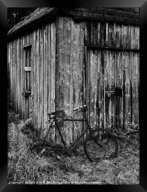 Bike Shed Framed Print by Jack Byers