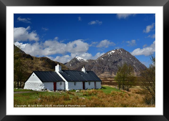 The Buachaille in Spring Framed Mounted Print by Jack Byers