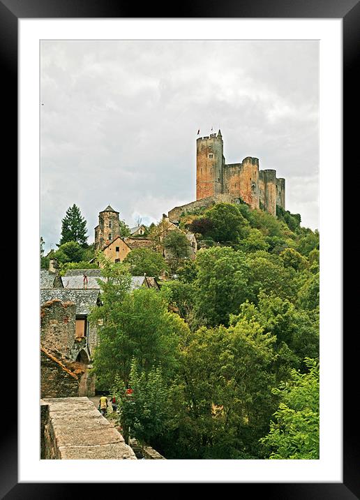 Chateau de Najac Framed Mounted Print by Mike Crew
