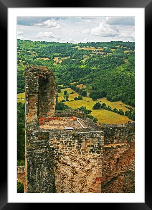 Chateau de Najac 2 Framed Mounted Print by Mike Crew