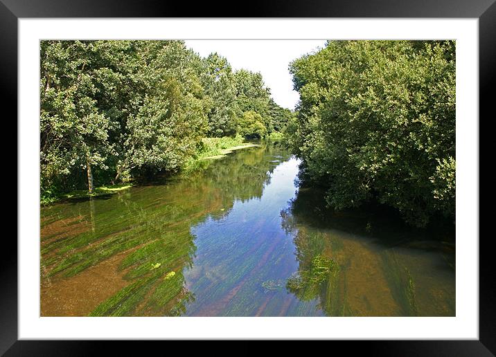 Gentle River Framed Mounted Print by Mike Crew