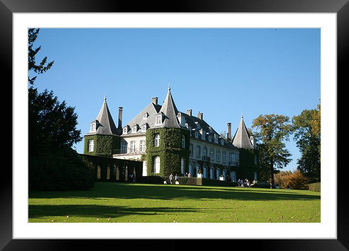 Chateau de La Hulpe Framed Mounted Print by Mike Crew
