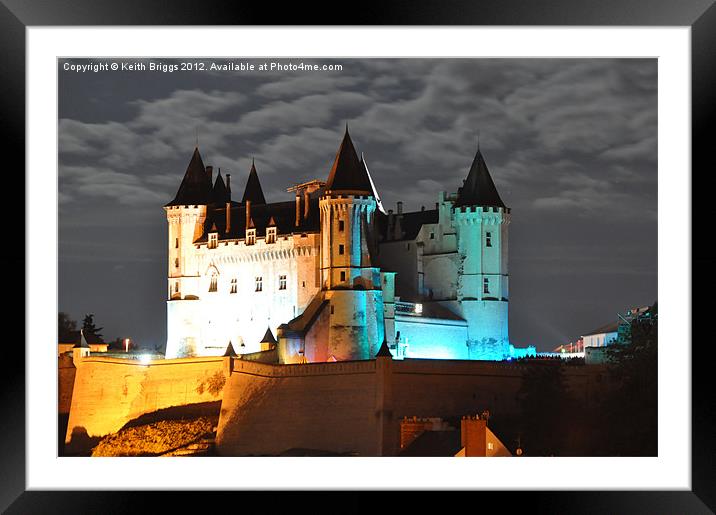 Saumur Chateaux Framed Mounted Print by Keith Briggs