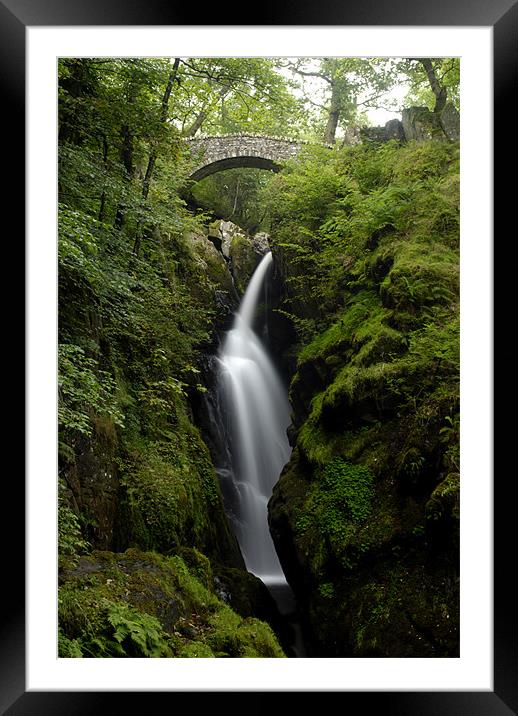 Aira Force Water Fall Framed Mounted Print by Julie  Chambers