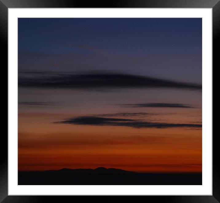 SunSet Framed Mounted Print by Julie  Chambers