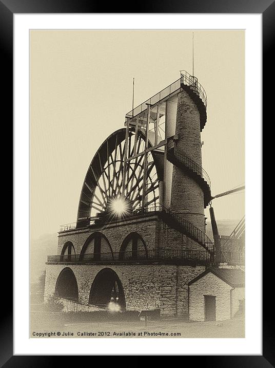 Laxey Wheel Lady Isabella Framed Mounted Print by Julie  Chambers
