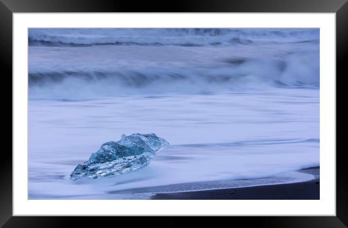 Jokulsarlon Ice Beach Iceland  Framed Mounted Print by Julie  Chambers