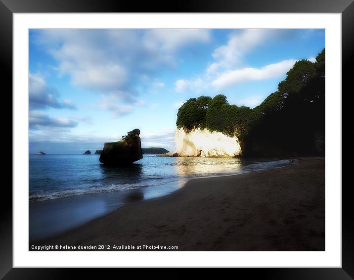 Catherdral Cove Framed Mounted Print by helene duerden