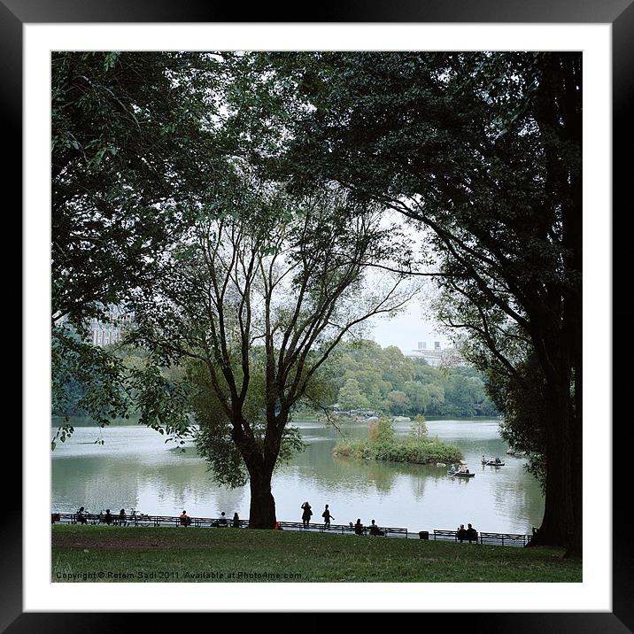 A Day in Central Park Framed Mounted Print by Rotem Sadi