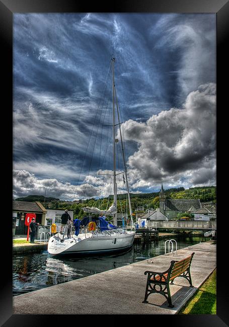 Crinan Canal at Ardrishaig, Scotland Framed Print by Donald Parsons