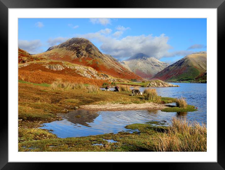 Wast Water, Cumbria Framed Mounted Print by Donald Parsons