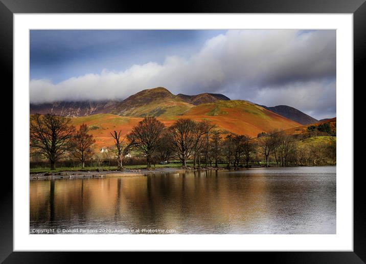 Buttermere and Fells, Lake District Framed Mounted Print by Donald Parsons