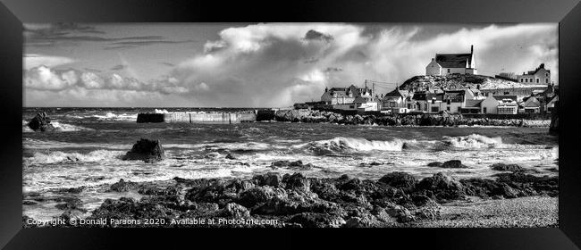 Findochty on Moray Firth Framed Print by Donald Parsons