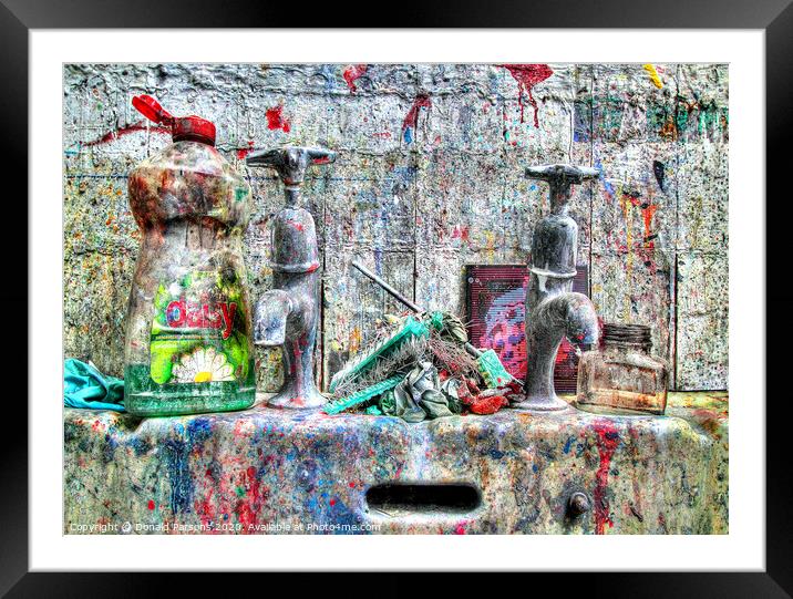 The Artist's Sink Framed Mounted Print by Donald Parsons