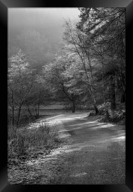 Morning Frost at Mallards Pike Framed Print by David Tinsley