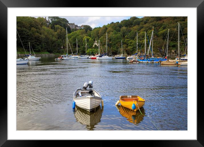 Harbour Reflections Framed Mounted Print by David Tinsley
