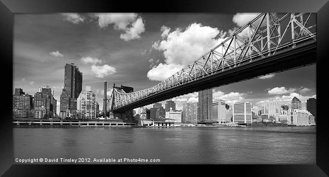 Queensboro Bridge Framed Print by David Tinsley