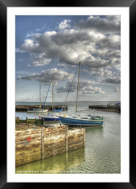 Solent View Framed Mounted Print by David Tinsley