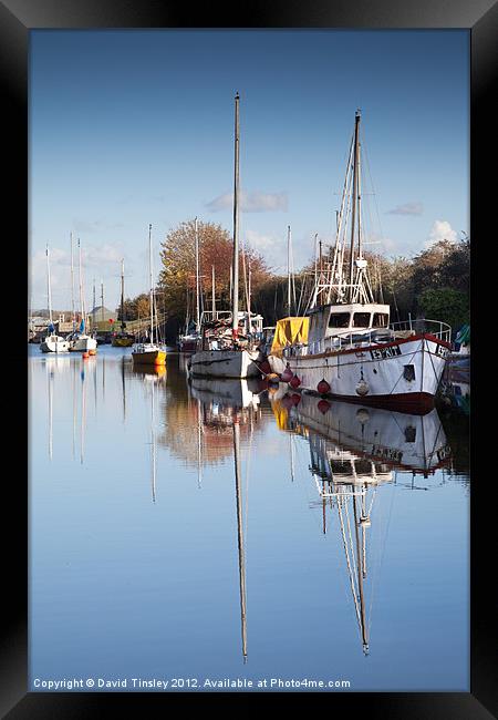 Lydney Harbour Framed Print by David Tinsley