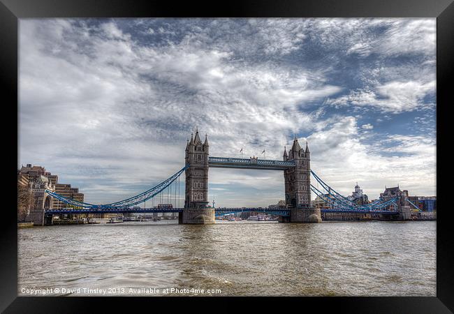Tower Bridge Framed Print by David Tinsley