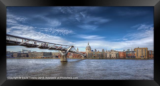 London Panorama Framed Print by David Tinsley