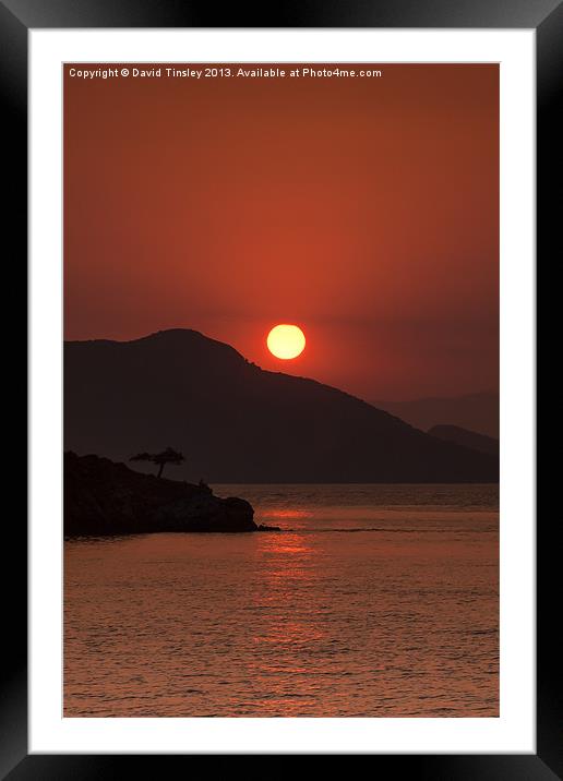 Turkish Sunset Framed Mounted Print by David Tinsley