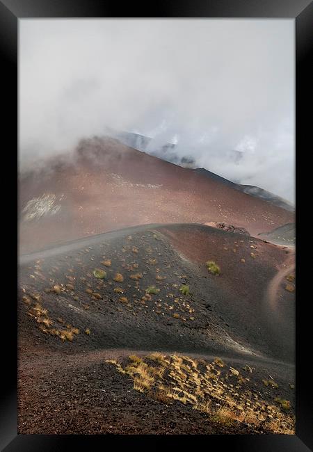 Mount Etna Framed Print by David Tinsley