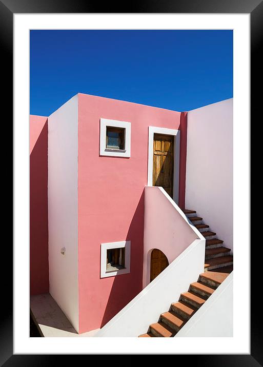 Panarea Apartment Framed Mounted Print by David Tinsley