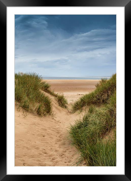 Down To The Beach Framed Mounted Print by David Tinsley