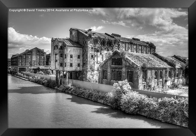 Bakers Wharf  Framed Print by David Tinsley