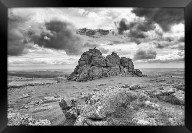 Haytor Tor  Framed Print by David Tinsley