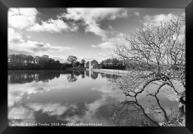 Carew Tidal Mill Framed Print by David Tinsley