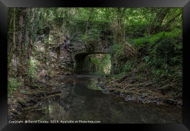 Bridge to Upper Forge Framed Print by David Tinsley