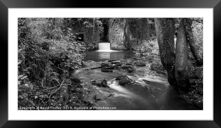 Lower Forge in Monochrome Framed Mounted Print by David Tinsley