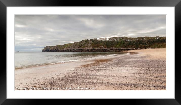 Towards the Headland Framed Mounted Print by David Tinsley
