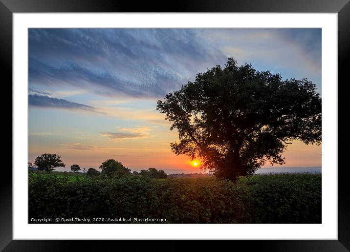 Rising above the Severn Framed Mounted Print by David Tinsley