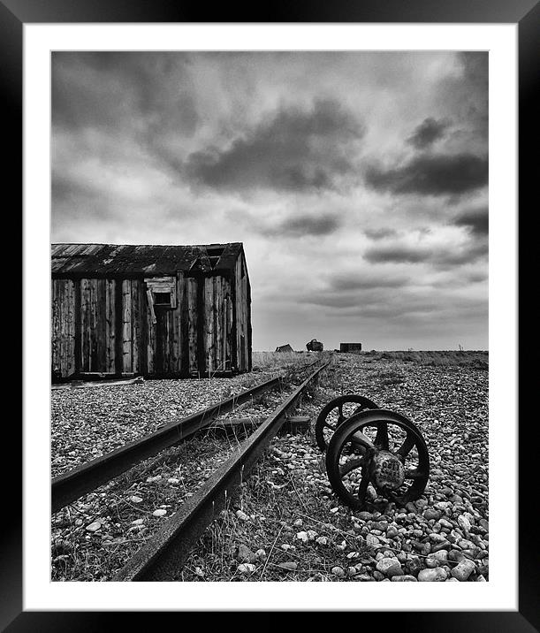 Track to Nowhere Framed Mounted Print by mark Worsfold