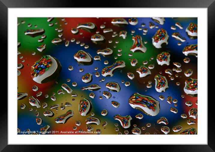 Color Drops Framed Mounted Print by Tracy Hall