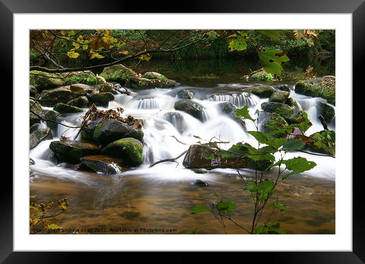 Fingle bridge Framed Mounted Print by Andy dean