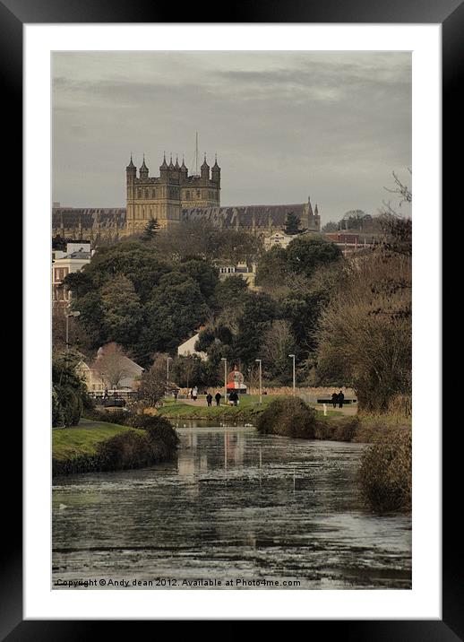 Cathedral view Framed Mounted Print by Andy dean
