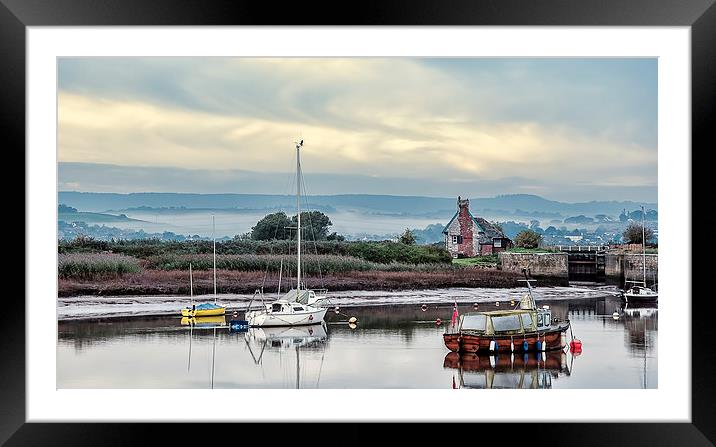 Early morning on the Exe Framed Mounted Print by Andy dean