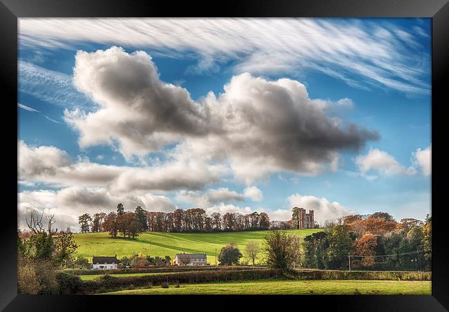 Big sky at Powderham Framed Print by Andy dean
