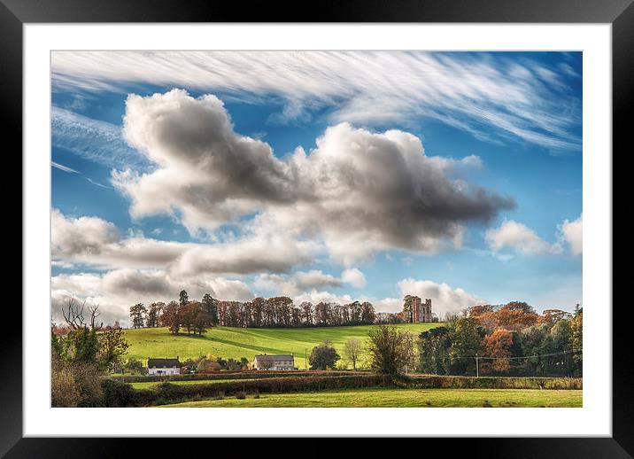 Big sky at Powderham Framed Mounted Print by Andy dean