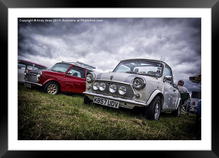  Minis on show Framed Mounted Print by Andy dean