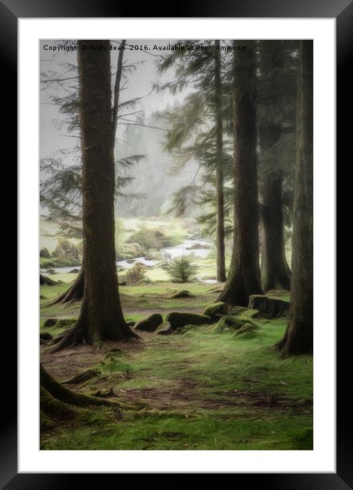 Into the mystic Framed Mounted Print by Andy dean