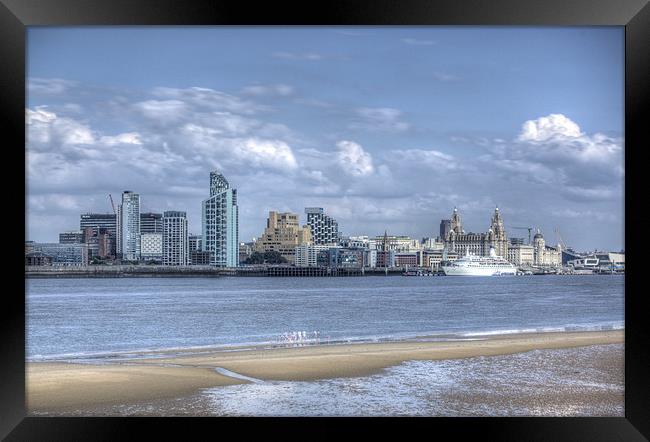 Liverpool water front Framed Print by allen dutton