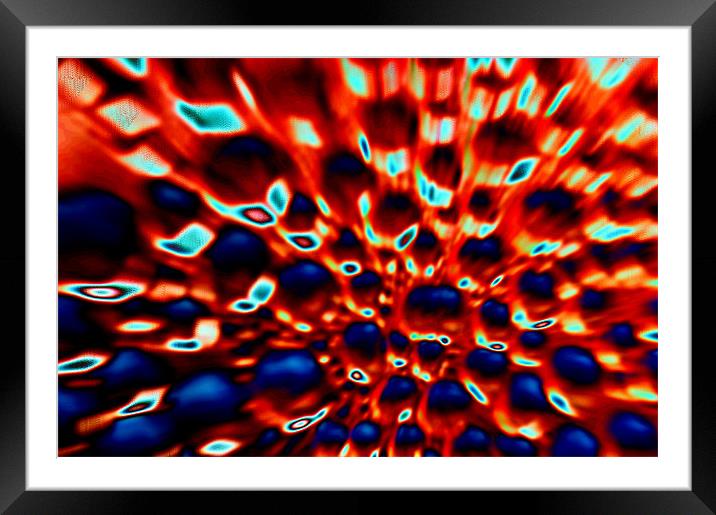 Radical Blur Framed Mounted Print by Barbara Schafer