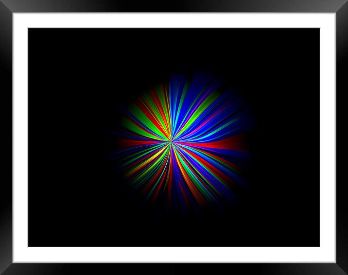 Star Burst Framed Mounted Print by Barbara Schafer